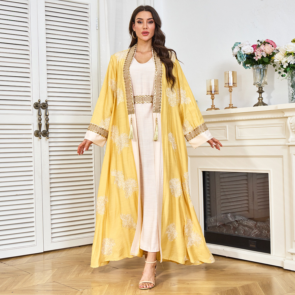 Yellow Winter Clothing - Новое женское платье в этническом стиле