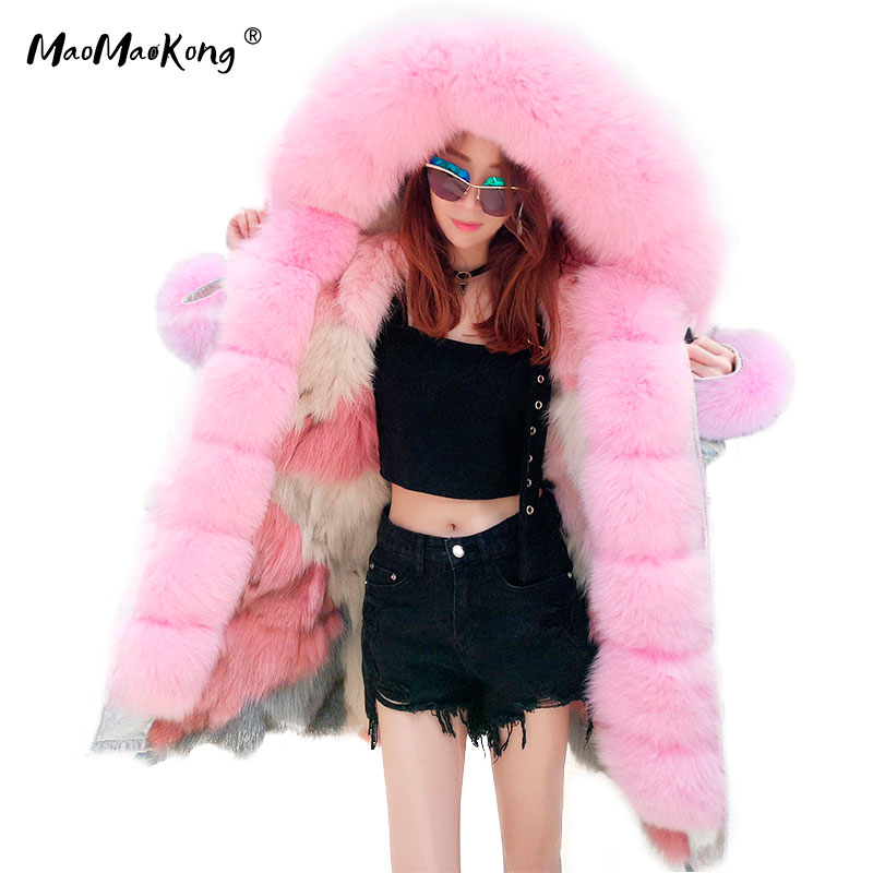 Winter Clothing Brand - MAOMAOKONG брендовая Длинная зимняя куртка, женская