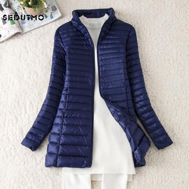 Puffer Jacket Women Down - Зимний длинный женский пуховик sedulmo, ульсветильник