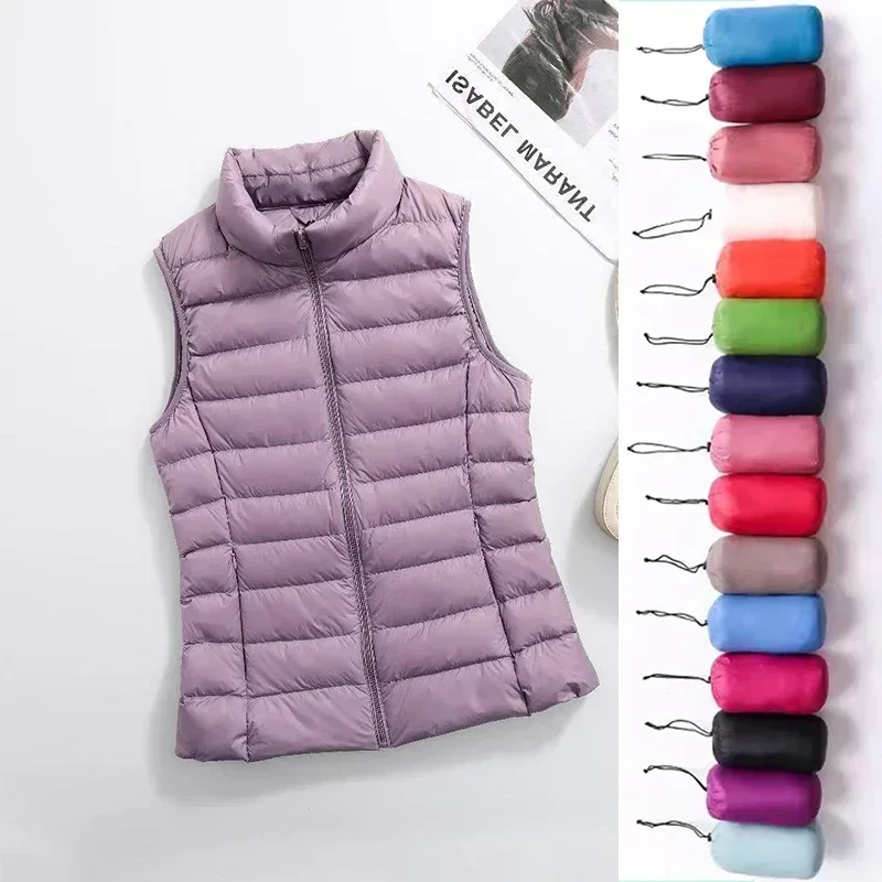 Puffer Jacket Women Down - Женский жилет 11 цветов, новинка 2023