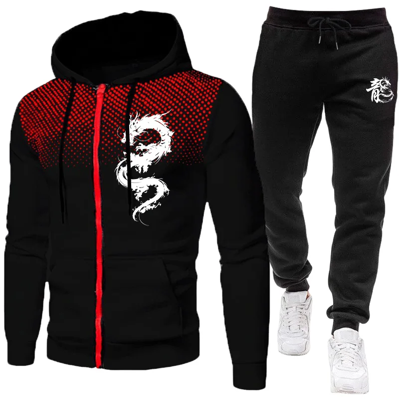 Winter Clothing Pants - Мужской модный комплект с принтом «Парижский