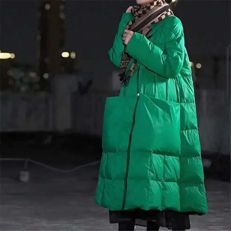 Winter Clothing Brand - Длинный пуховик оверсайз с большими карманами,
