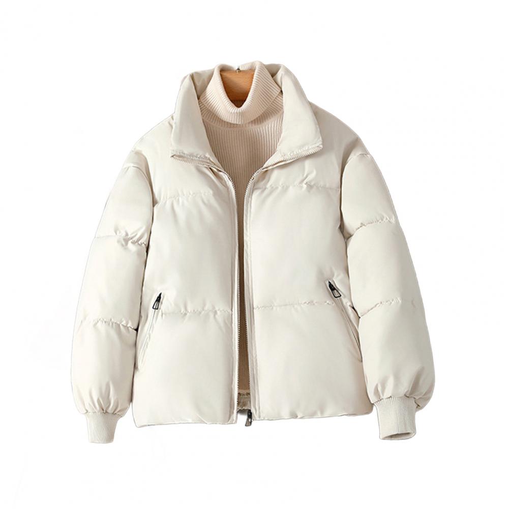 Puffer Jacket Women Down - Пуховик из полиэстера женский, стеганый, с