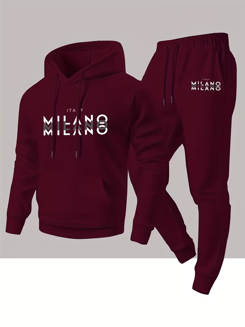 Мужской модный комплект с прин – обзор и цена Winter Clothing Pants