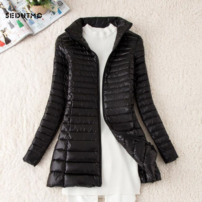 Зимний длинный женский пуховик – обзор и цена Puffer Jacket Women Down