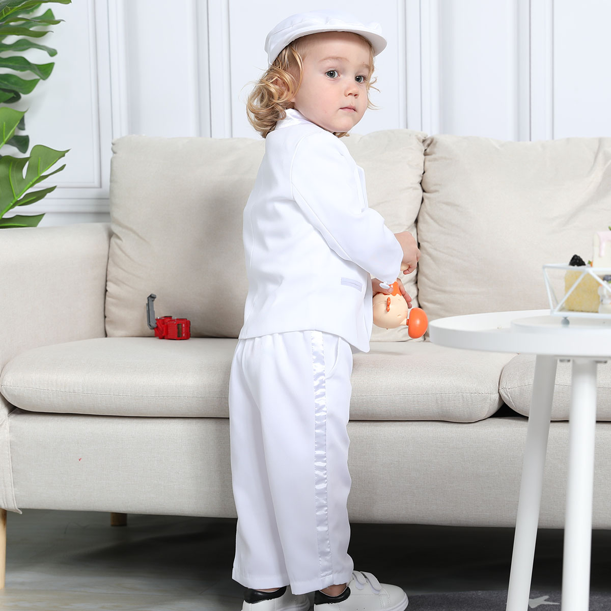 5 шт., белые наряды для крещен – обзор и цена Winter Clothing Toddler