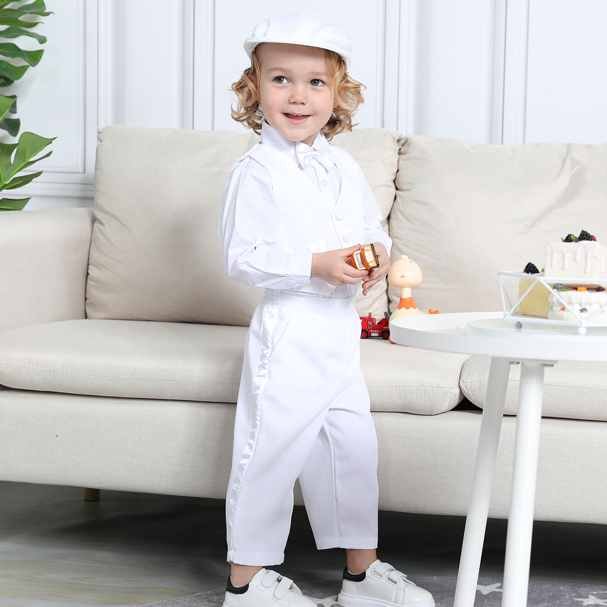 5 шт., белые наряды для крещен – обзор и цена Winter Clothing Toddler